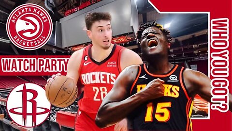 Atlanta Hawks vs Houston Rockets | Play by Play/Live Watch Party | NBA 2023 Game 27