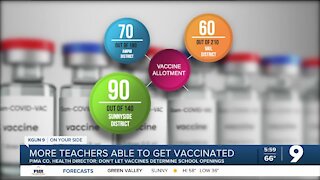More teachers in Pima County are now able to get vaccinated