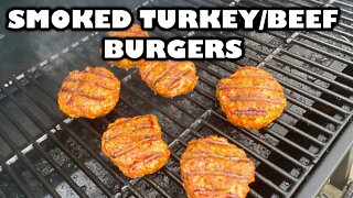 Turkey & Beef Burgers | Char-Griller 980 | Turkey Burger Recipe