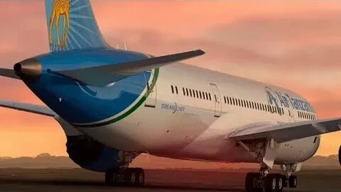 Air Tanzania Landing at New York City USA KLGA airport