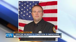 Ashwaubenon officer hit by alleged drunk driver is improving