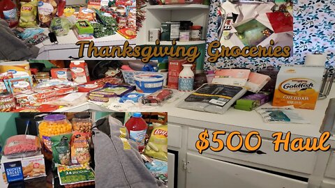 Sams Club Haul / Walmart Haul /Aldi Haul | Thanksgiving Groceries | $500 Haul | Stock up|