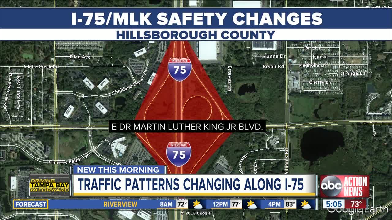 FDOT planning diverging diamond interchange at I-75 and MLK