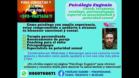 Psicologo, coach, terapeuta, sexologo, psicopedagogo - Eugenio