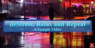 A Woman Waiting In The Rain | Sample Soothing Rain Video