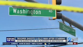 Trooper stabbed, suspect killed after struggle in Westminster