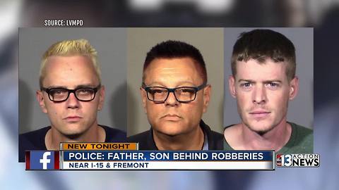 Father and son duo behind bars after series of robberies