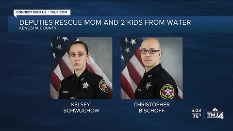 Water rescue: 2 off-duty deputies save mom, 2 kids