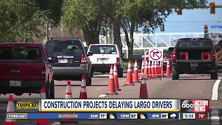 Largo drivers flustered by construction slowing commutes