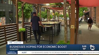 Downtown San Diego businesses hoping for economic boost with Petco Park reopening