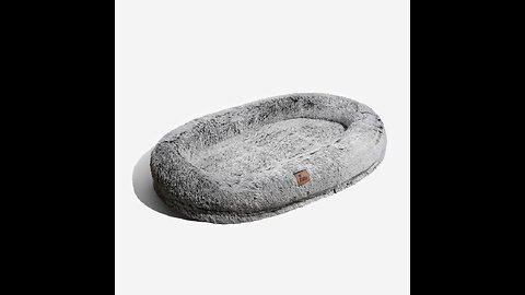 Petface Check Pattern Donut Dog Bed
