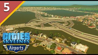 Fixing Traffic, Metro System, & Managing Roads l Cities Skylines Airports DLC l Part 5
