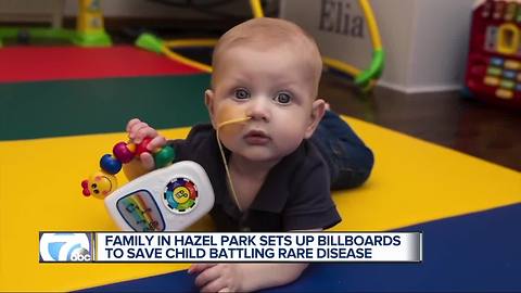New billboards call attention to need for bone marrow transplant for Baby Elias