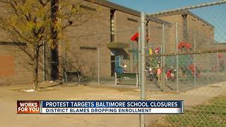 Protest targets Baltimore school closures