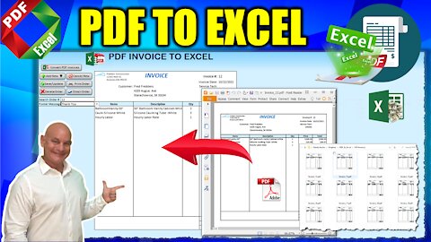 How To Convert Unlimited PDF Invoices To Excel In Just 1 Click [Masterclass + Free Download]