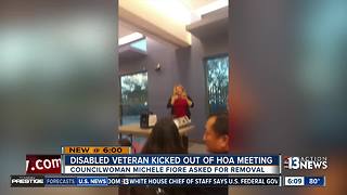 Disabled veteran kicked out of community meeting