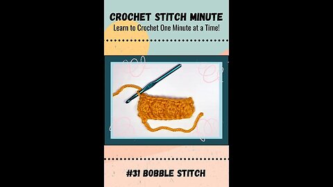 Bobble Stitch: 1 Minute Crochet #31