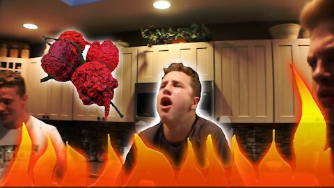 PRANK - Brother Eats 3 Carolina Reapers (Gone Wrong)