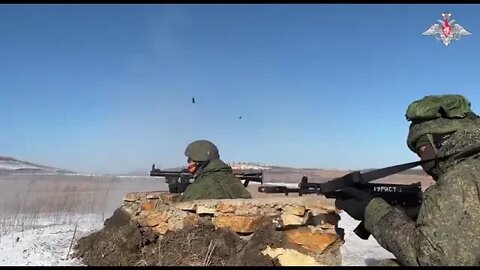 Russian Mobilised personnel learn how to defeat enemy equipment in Primorye