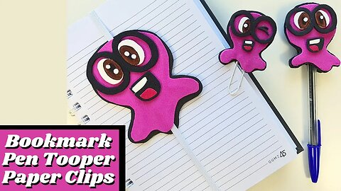 DIY How To Make - Slime Sam Silly's Paper Clips, Pen Toppers and Bookmarks