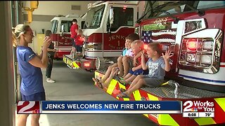 Jenks welcomes new fire trucks