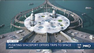 Floating spaceport offers trips to space