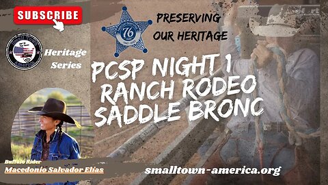 PCSP Night 1 Ranch Rodeo Saddle Bronc Preserving Our Western Heritage #ranchrodeo #rodeo #western