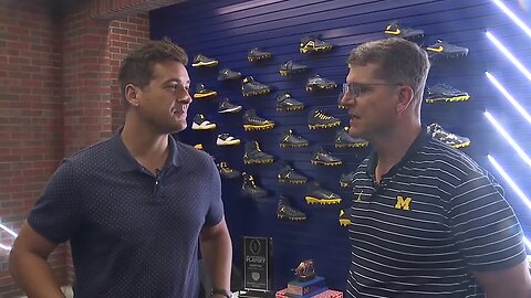 INTERVIEW: Jim Harbaugh talks Michigan's win over East Carolina, how he watched game