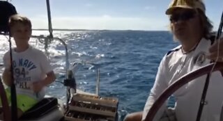 Fishing Barracuda Bahamas between Exuma and Long Island.