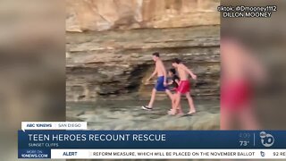 Teen boys recount rescue at Sunset Cliffs