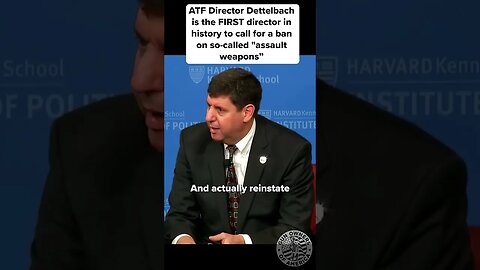 🙄ATF Director Dettelbach is making history for all the wrong reasons.