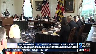 Maryland will pay 5 men wrongfully imprisoned