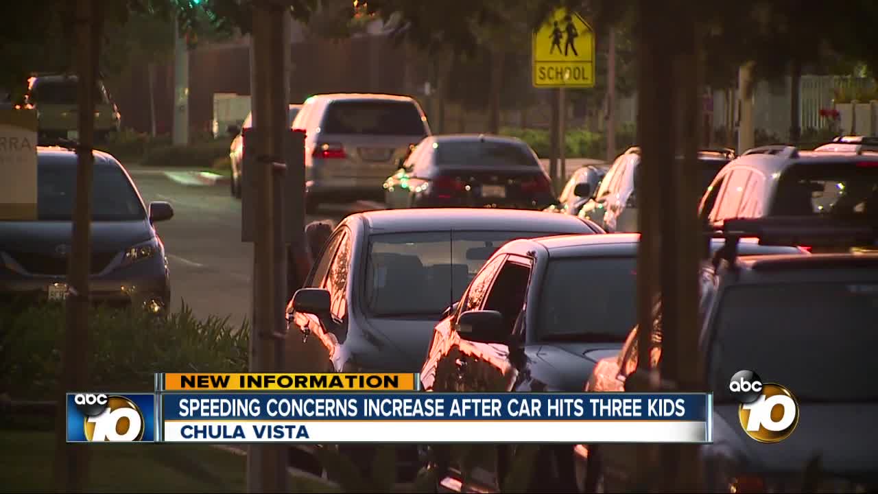 Speeding concerns increase after car hits three kids in Chula Vista