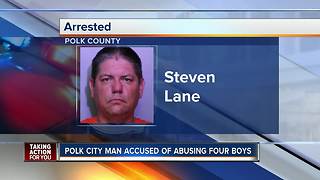 Polk man arrested for allegedly molesting 4 boys