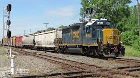 CSX Local Mixed Train with NYC Caboose Part 1 from Marion, Ohio July 21, 2020