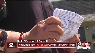 Follow up: Customers react after tax documents found in trash