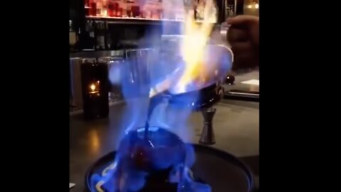 Pouring Fire On A Burger