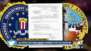 DA Office declined search warrant for cop shooter