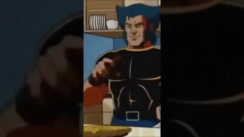 Wolverine Slices Salami😅 #xmen #mcushorts