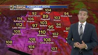 Phoenix to reach 110 degrees