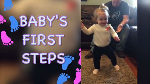 Cute Compilation Of Babies Taking Their First Steps