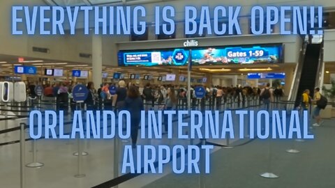 Everything is back open at Orlando International Airport! MCO