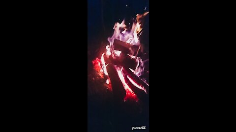 Big fire slow motion