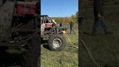 Pulling Jeep Out of Creek