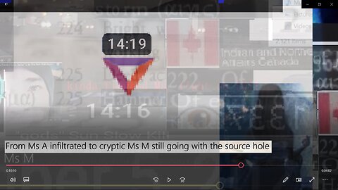 From Ms A infiltrated to cryptic Ms M still going with the source hole i say!
