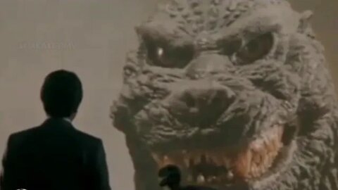 Cena de Godzilla Vs King Ghidorah (1991) - Sr. Shindo reencontra Godzilla