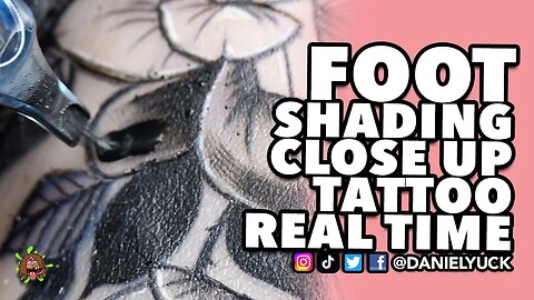 Foot Shading Tattoo Real Time