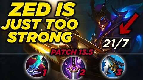 Get Yourself Out Of LOW ELO with Zed in Patch 13.5