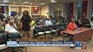 Heated debate over armed Baltimore City School Officers