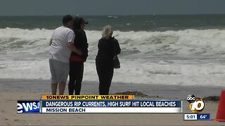 Dangerous rip currents hit local beaches